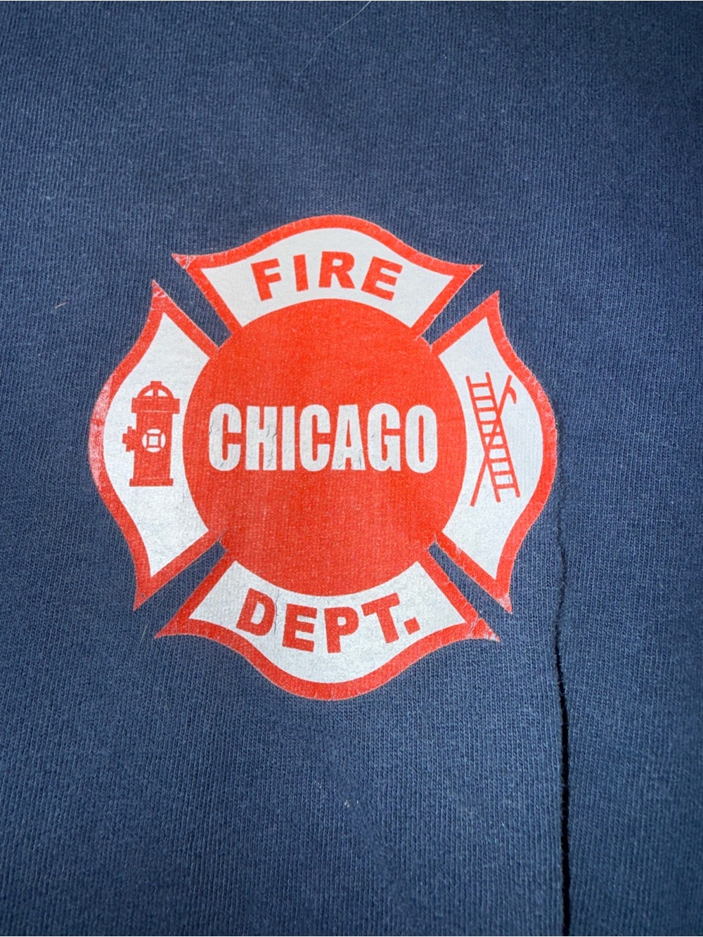 Chicago Fire Dept. Short Sleeve Tee - Navy Blue
